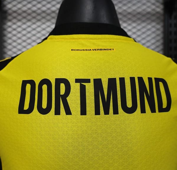 Player Version 25/26 Borussia Dortmund Home Yellow with Black Brush Stroke Jersey - Image 7