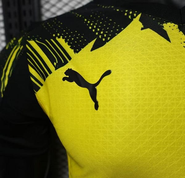 Player Version 25/26 Borussia Dortmund Home Yellow with Black Brush Stroke Jersey - Image 11