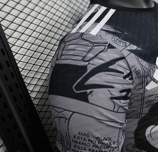 Player Version 2025 Japan National Team Dragon Ball Z Vegeta Grey with Anime Graphic Jersey - Image 5