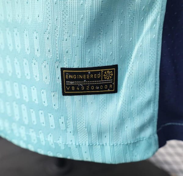 Player Version 25/26 Barcelona Blue 125Th Anniversary Mint Green Jersey with Navy Blue Stripe and Spotify Sponsor - Image 7