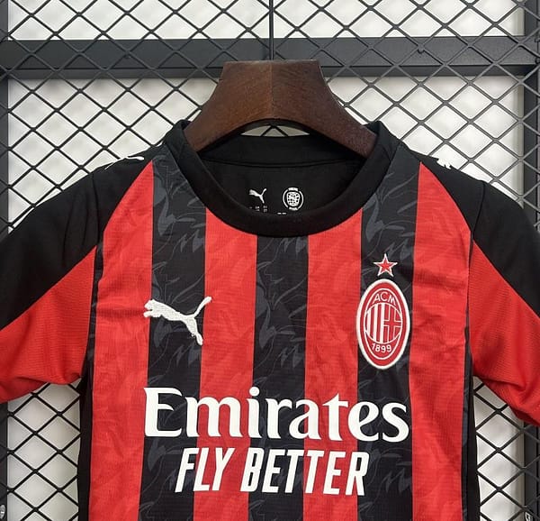 25/26 Kids AC Milan Home Size 16-28 Jersey - Image 2
