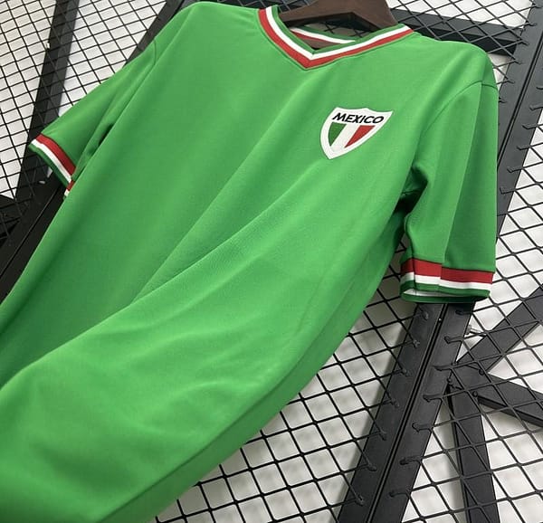 1970 Retro Mexico Home Jersey - Image 6