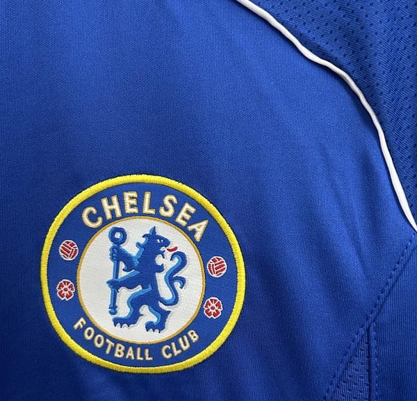 06/07 Retro Long Sleeve Chelsea Home Jersey - Image 3