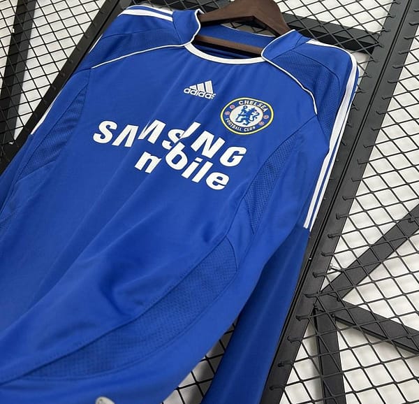 06/07 Retro Long Sleeve Chelsea Home Jersey - Image 6
