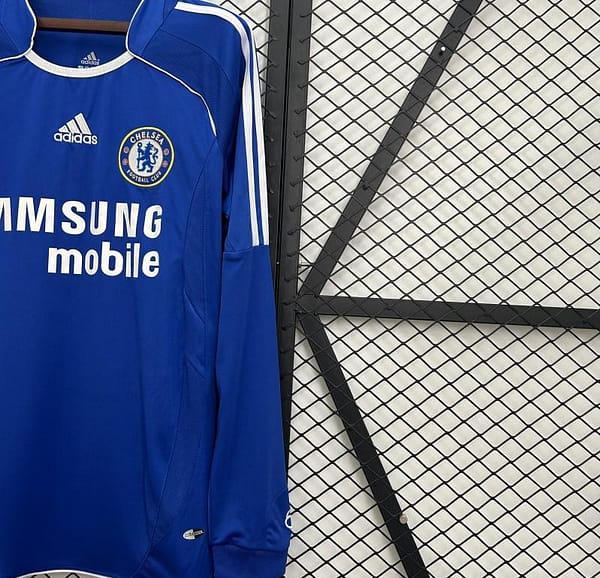 06/07 Retro Long Sleeve Chelsea Home Jersey - Image 7
