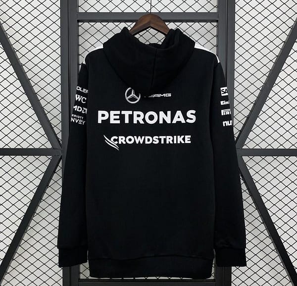 2025 F1 Formula AMG Black Hoodie - Image 2