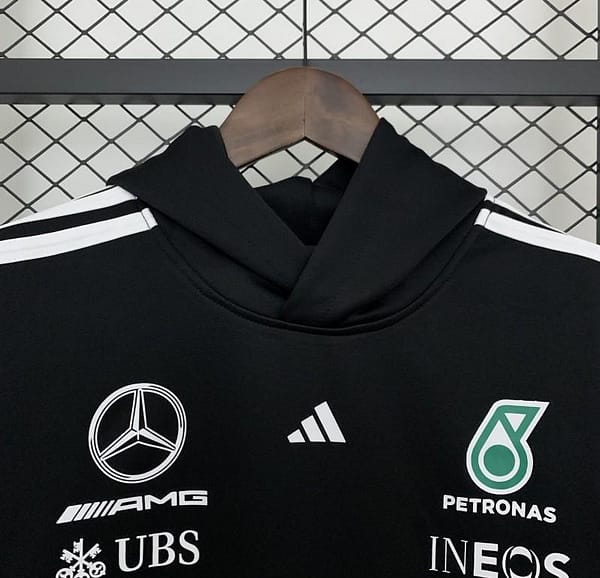 2025 F1 Formula AMG Black Hoodie - Image 6
