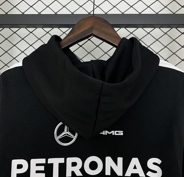 2025 F1 Formula AMG Black Hoodie - Image 7