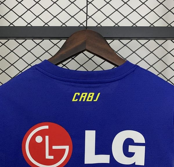 11/12 Retro Boca Juniors Home Jersey - Image 3