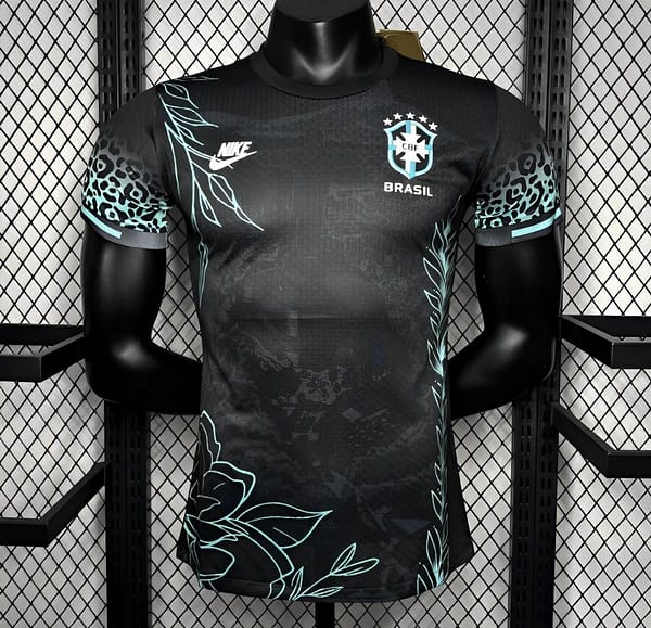 Player Version 2024 Brazil Pele Black Special Edition Jersey