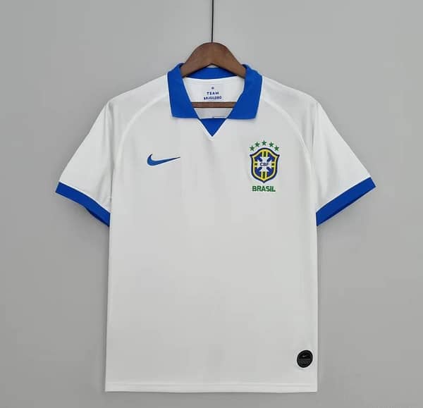 Retro 2019 Brazil Away White Jersey - Image 2