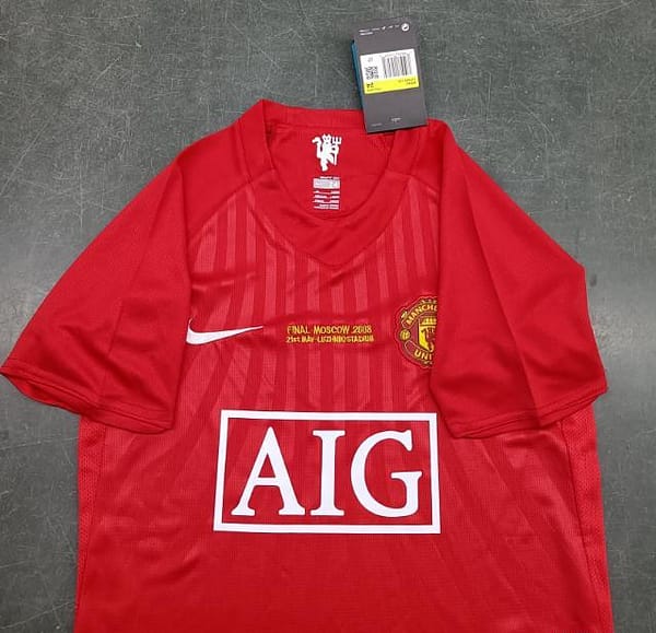 Retro Kids 07/08 Manchester United Home Jersey - Image 3
