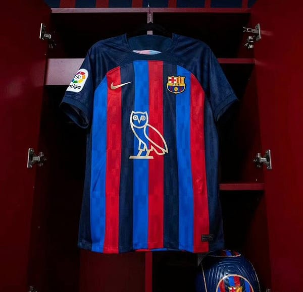 22/23 Barcelona Drake Jersey - Image 3