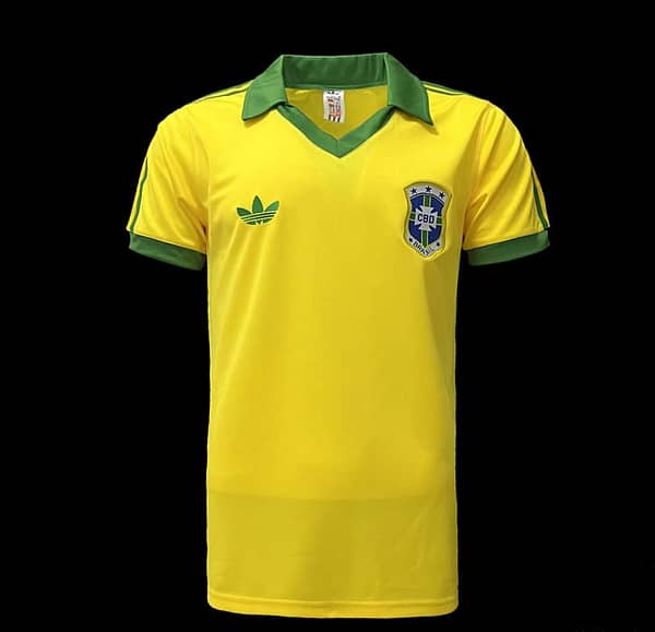 Retro 1978 Brazil Home Soccer Jersey