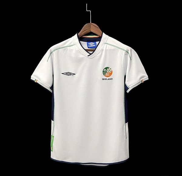 Retro 2002 Ireland Away Soccer Jersey