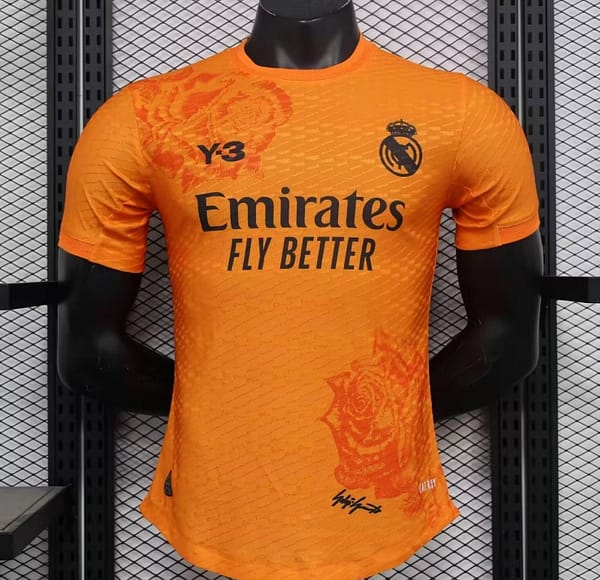 Player Version 24/25 Real Madrid x Yamamoto Orange Jersey