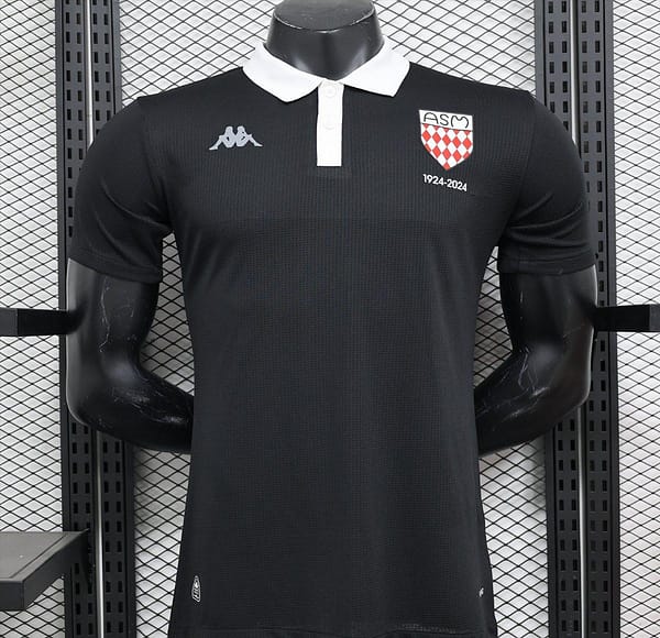 Player Version 24/25 AS Manaco Black 100th Anniversary Special Jersey