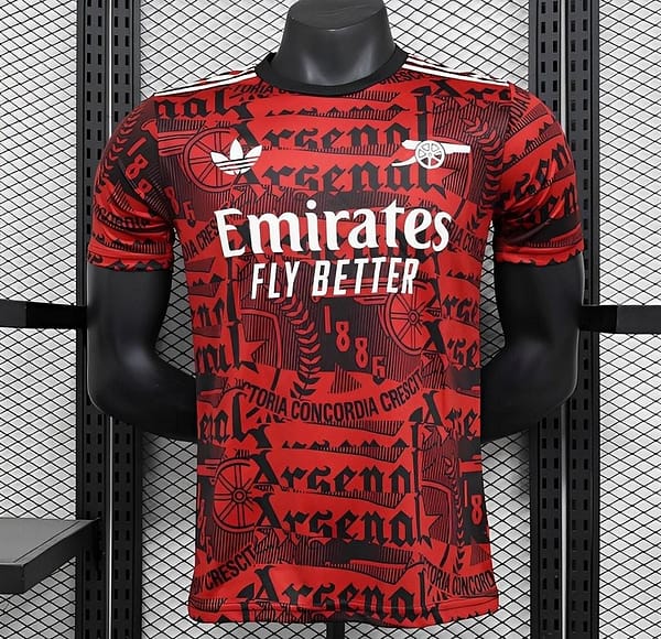 25/26 Player Version Arsenal Adidas Original Training Red/Black Jersey