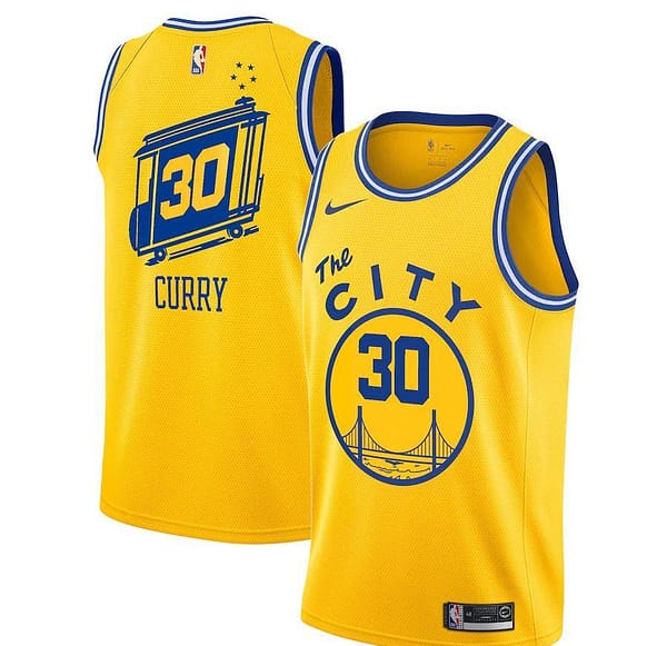 Classic Edition Club Team Jersey - Yellow - Stephen Curry - Mens