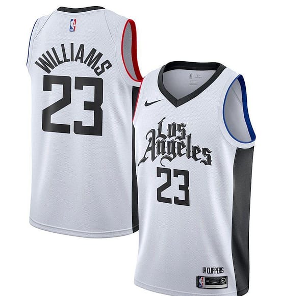 Men's Lou Williams White 2019-20 Finished City Edition Club Team Jersey