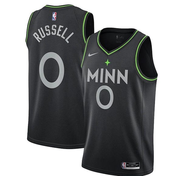 City Edition Club Team Jersey - Black - D'Angelo Russell - Youth - 2020