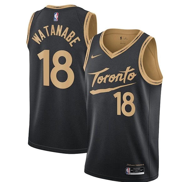City Edition Club Team Jersey - Black - Yuta Watanabe - Youth - 2020