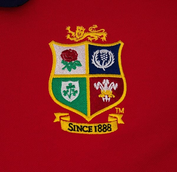 British & Irish Lions Mens Home Nations Polo Shirt - Red - Image 2