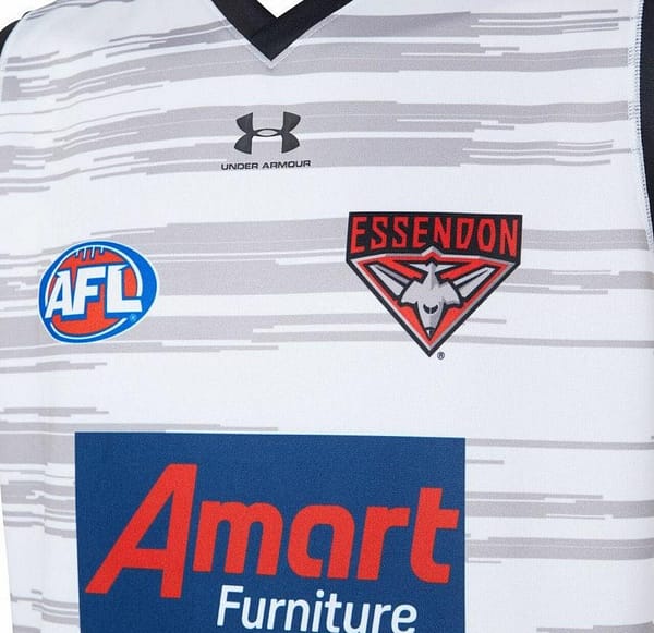 Essendon Bombers 2021 Men's Training Rugby Guernsey - Image 3