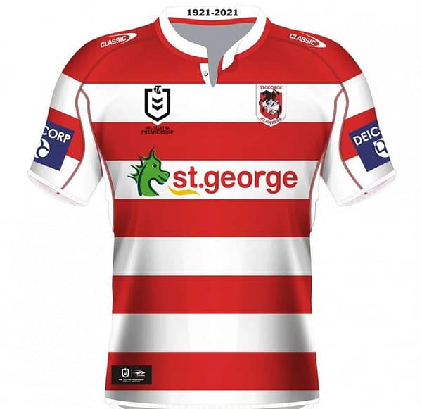 St George Illawarra Dragons 2021 Men's Heritage Rugby Jersey