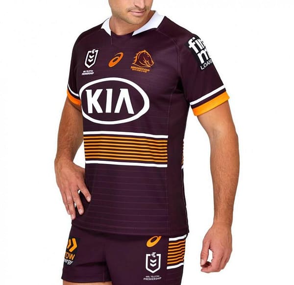 Brisbane Broncos 2021 Men's Home Rugby Jersey - Image 5