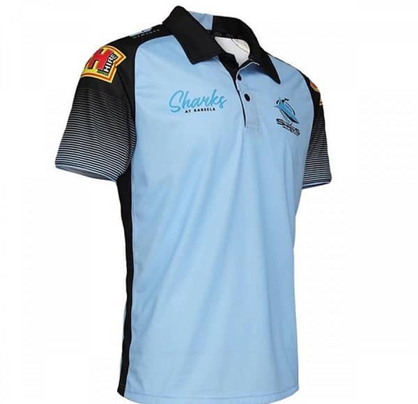 Cronulla Sharks 2021 Men's Training Rugby Polo - Image 3