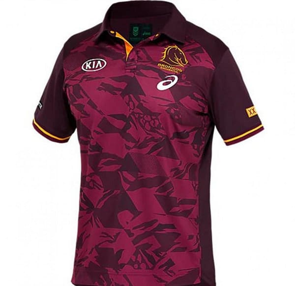Brisbane Broncos 2021 Men's Training Rugby Polo