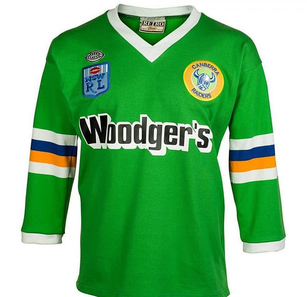 Canberra Raiders 1989 Adult Retro Rugby Jersey