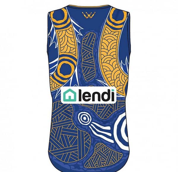 West Coast Eagles 2021 Men's Indigenous Football Guernsey - Image 2