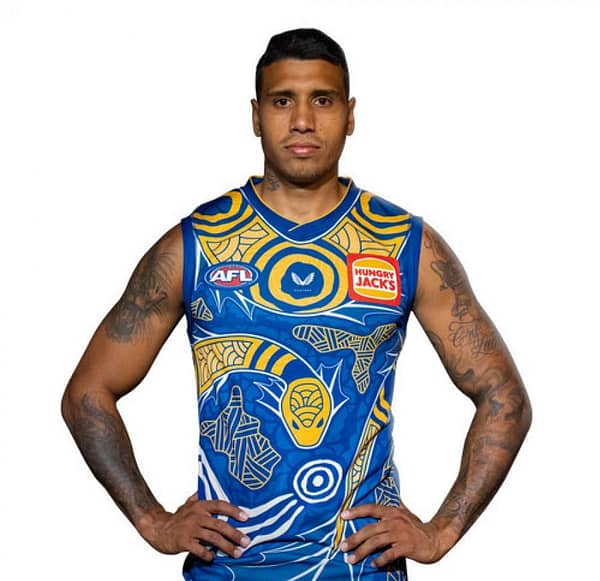 West Coast Eagles 2021 Men's Indigenous Football Guernsey - Image 5