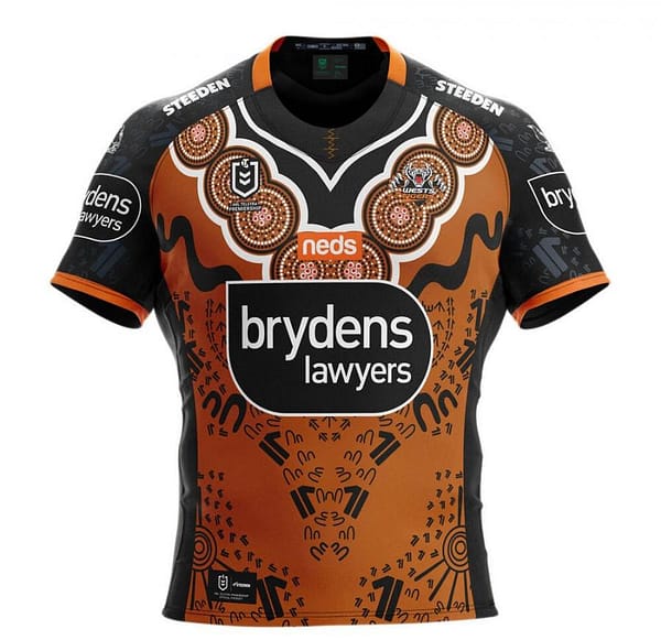 Wests Tigers 2021 Mens Indigenous Rugby Jersey