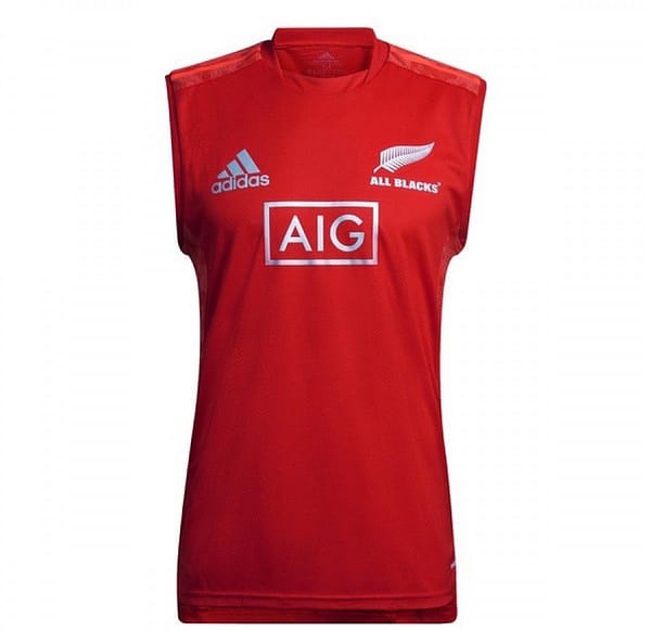 All Blacks 2021 Men's Performance Primeblue Red Singlet