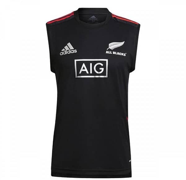 All Blacks 2021 Men's Performance Primeblue Black Singlet