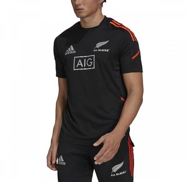 All Blacks 2021 Men's Performance Primeblue Black Jersey - Image 3