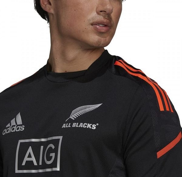 All Blacks 2021 Men's Performance Primeblue Black Jersey - Image 5