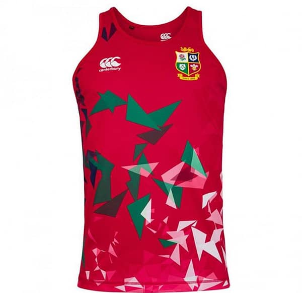 British And Irish Lions 2021 Mens Rugby Singlet - Red