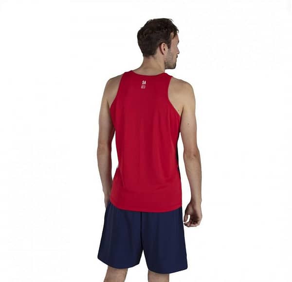 British And Irish Lions 2021 Mens Rugby Singlet - Red - Image 3