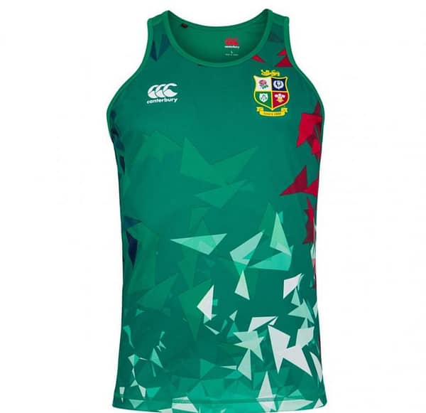 British And Irish Lions 2021 Mens Rugby Singlet - Green