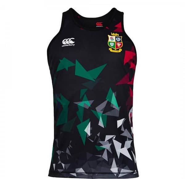 British And Irish Lions 2021 Mens Rugby Singlet - Black