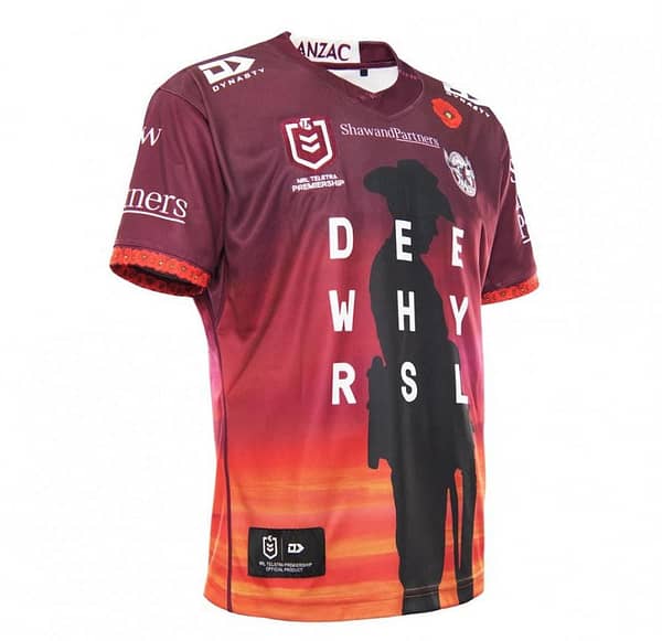 Manly Warringah Sea Eagles 2021 Mens Anzac Rugby Jersey - Image 4