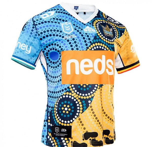 Gold Coast Titans 2021 Mens Indigenous Rugby Jersey - Image 3