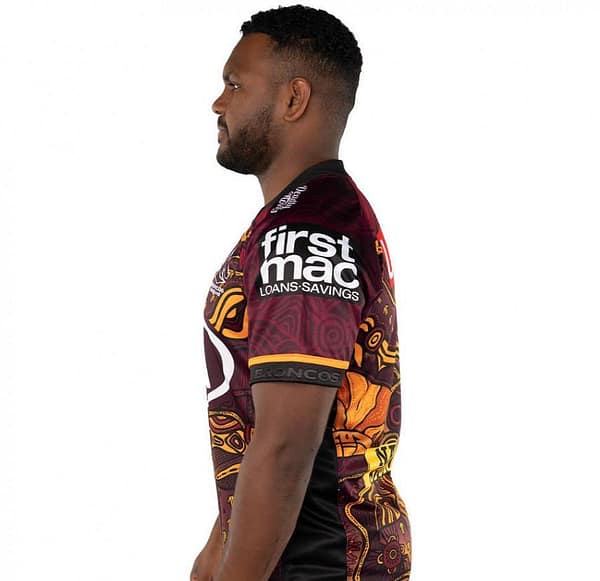 Brisbane Broncos 2021 Men's Indigenous Rugby Jersey - Image 3