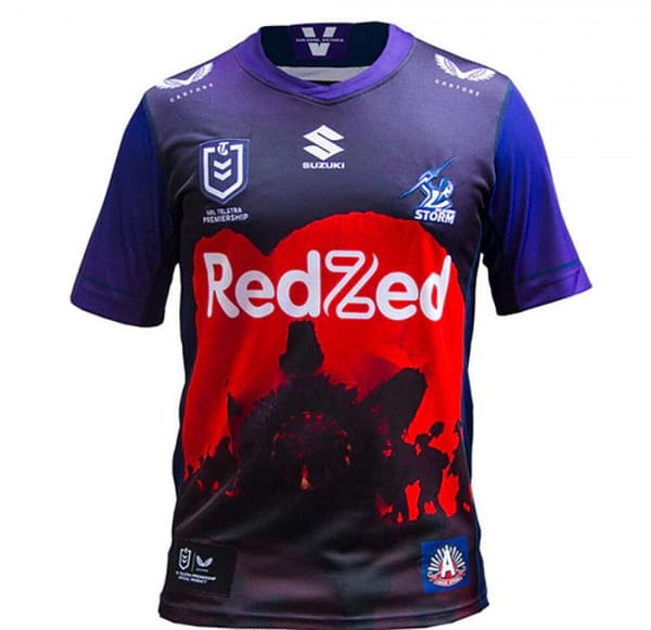 Melbourne Storm 2021 Men's Rugby Anzac Jersey