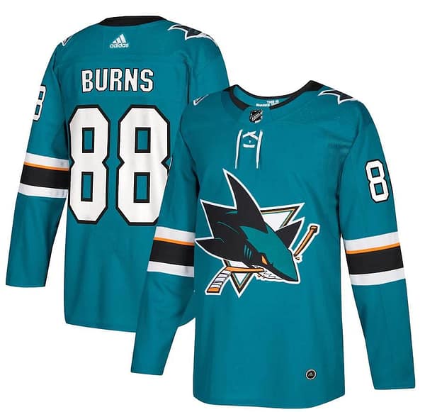 Women's Brent Burns Teal Player Team Jersey