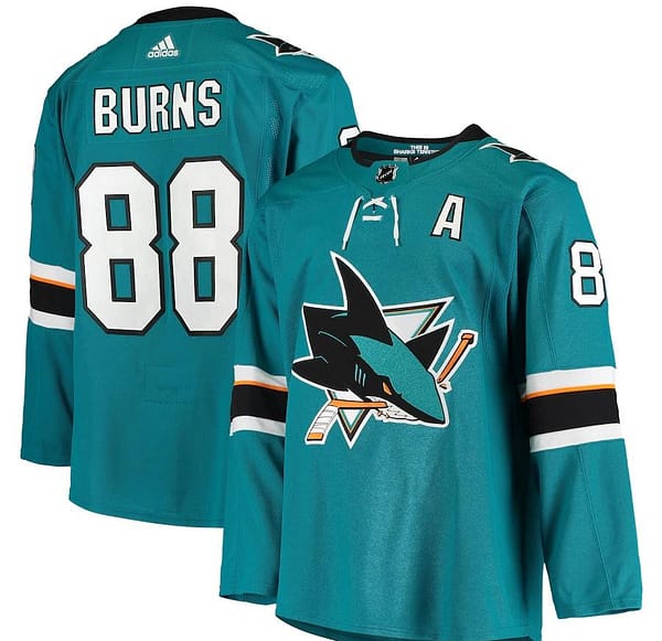 Women's Brent Burns Teal Home Player Team Jersey